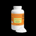 Solikka L-Glutamine Powder bottle with label showing amino acids supplement for muscle recovery and immune support.