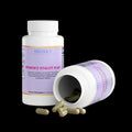 Solikka Women's Vitality Plus supplement bottle with label showing supplement details and vibrant design.