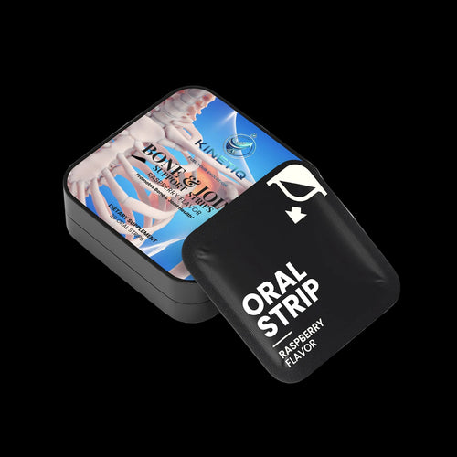 Solikka Bone and Joint Support Strips packaging showing label with product details and branding.