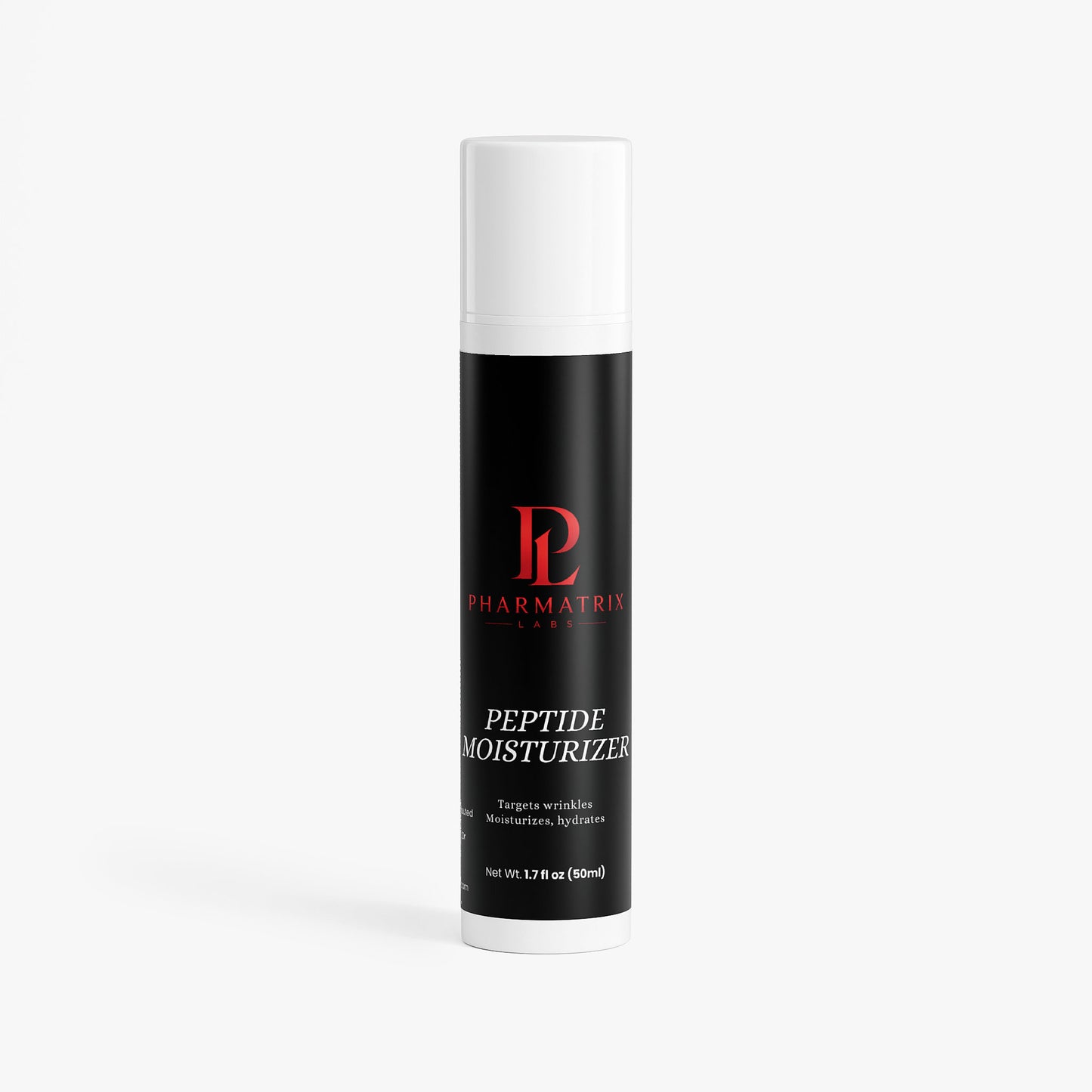 Pharmatrix Peptide Moisturizer bottle on a white background