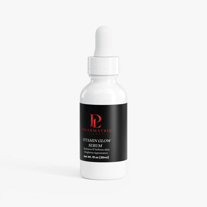 Pharmatrix Vitamin Glow Serum bottle on a white background