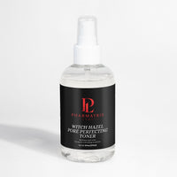 Bottle of Pharmatrix Labs Witch Hazel Pore Perfecting Toner on a light gray background